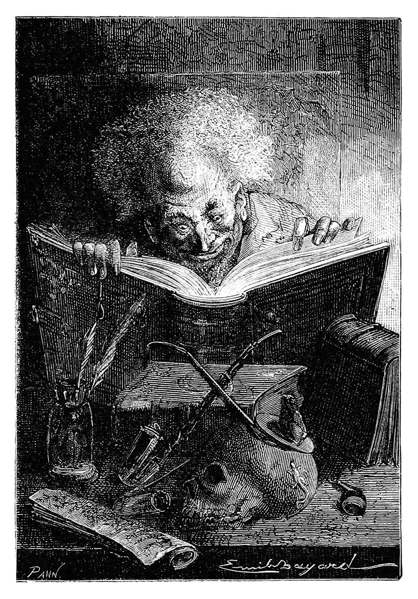 Picture of a reading man